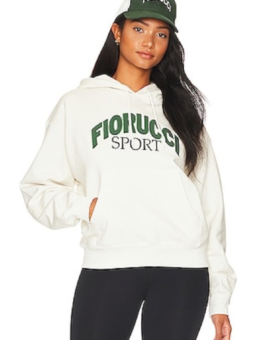 Fiorucci Sport Women's Cream Logo Hoodie